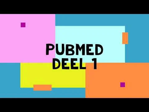 Praktijkgericht onderzoek: Systematisch zoeken op Pubmed (1/2): PICO