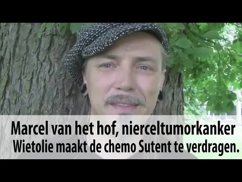 Marcel van het hof, nierceltumorkanker, wietolie maakt de chemo Sutent te verdragen.